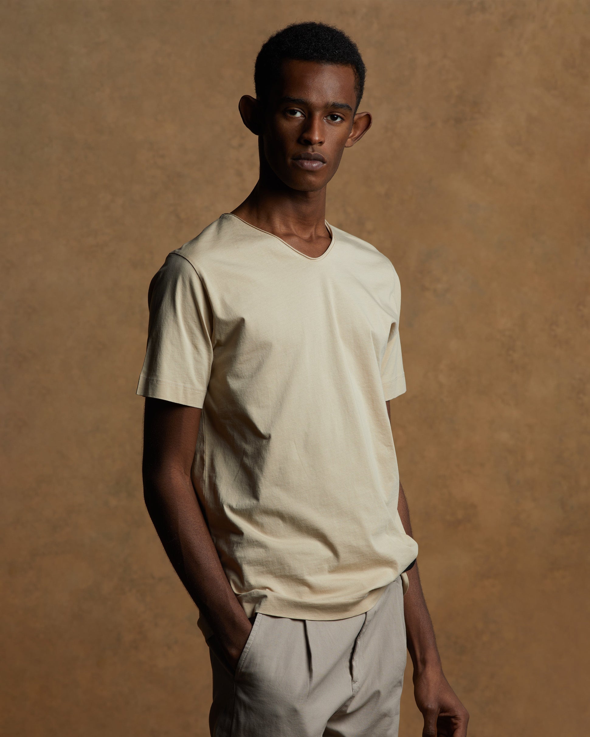 BARRY T-shirt - Sand