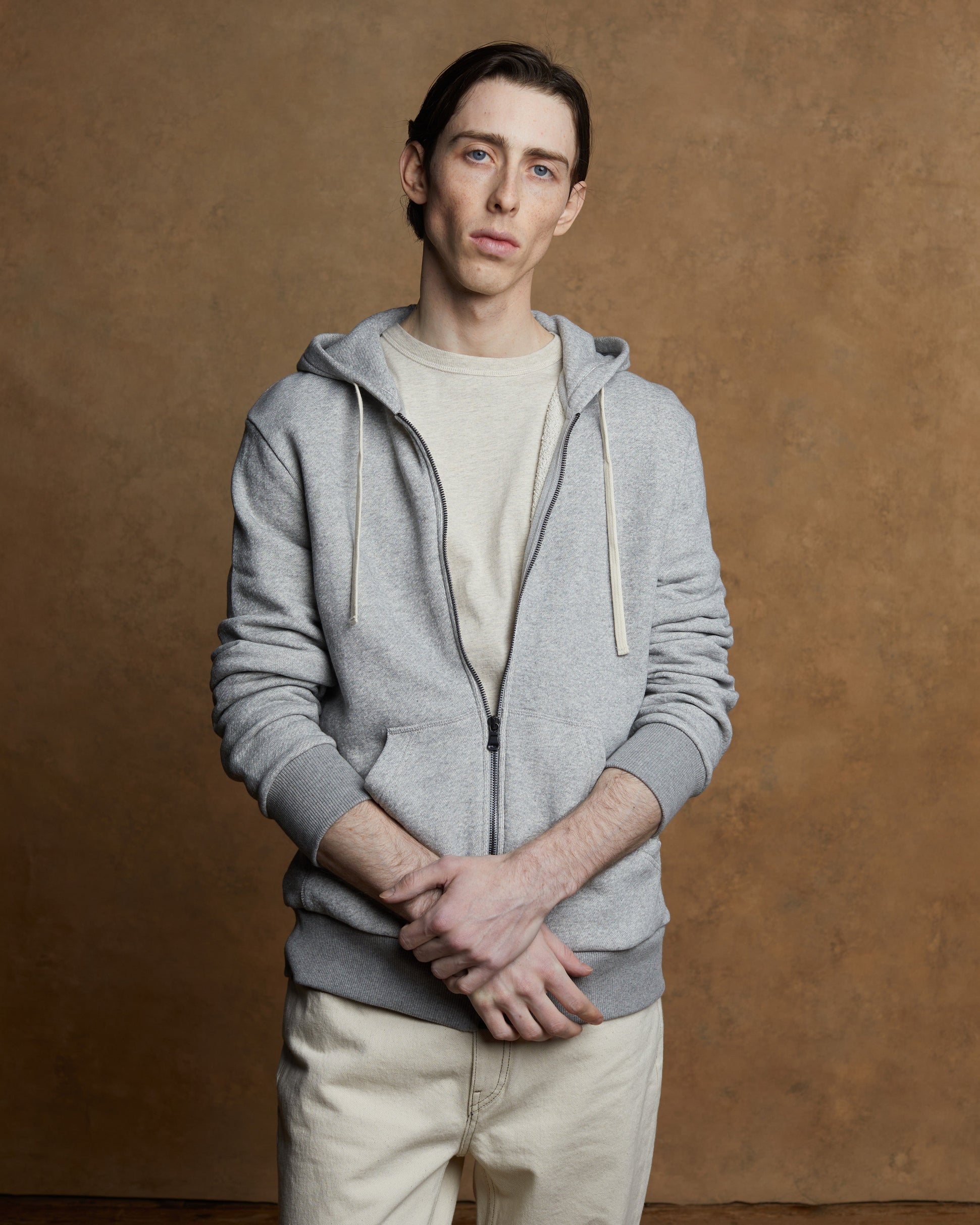 DENZEL Hoodie - Gris chine