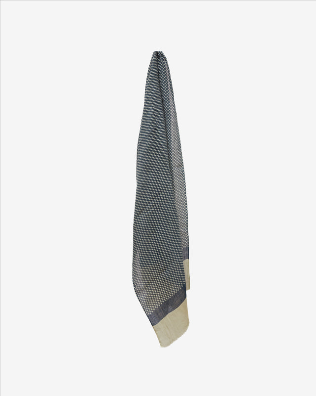 FICTION Scarf - Indigo/Sand
