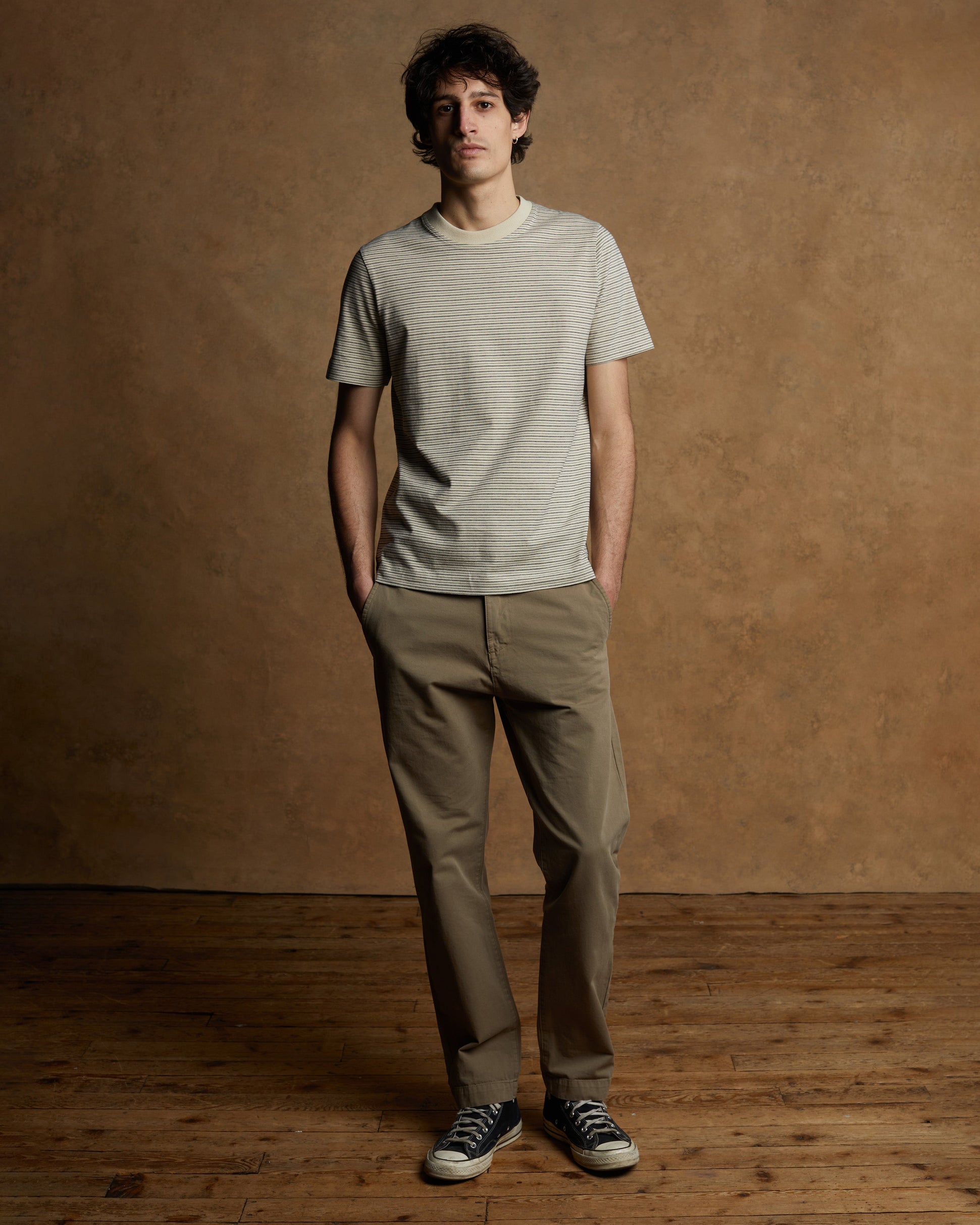 T-shirt FINCA - Natural/Navy