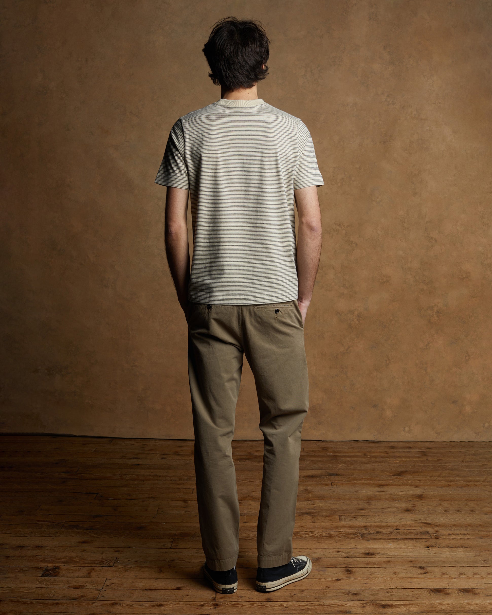 T-shirt FINCA - Natural/Navy