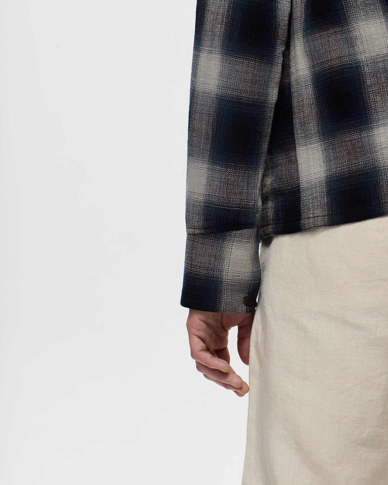HITCHCOCK Jacket Windowpane Check - Clay/Navy