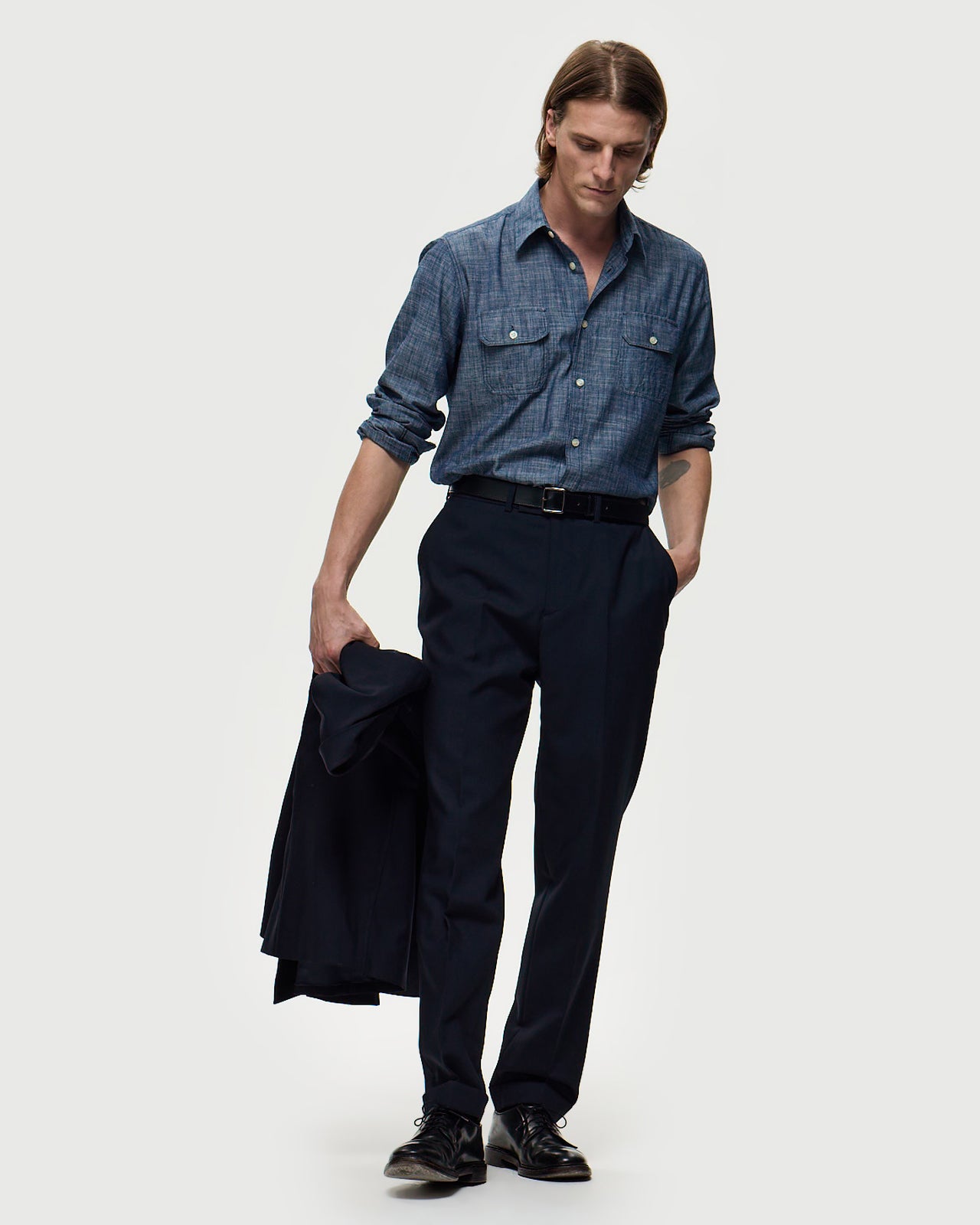 HADRIEN Suit Trousers - Dark Navy