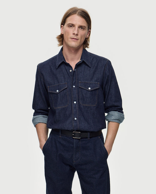 HARRIS Shirt – Rinsed Denim