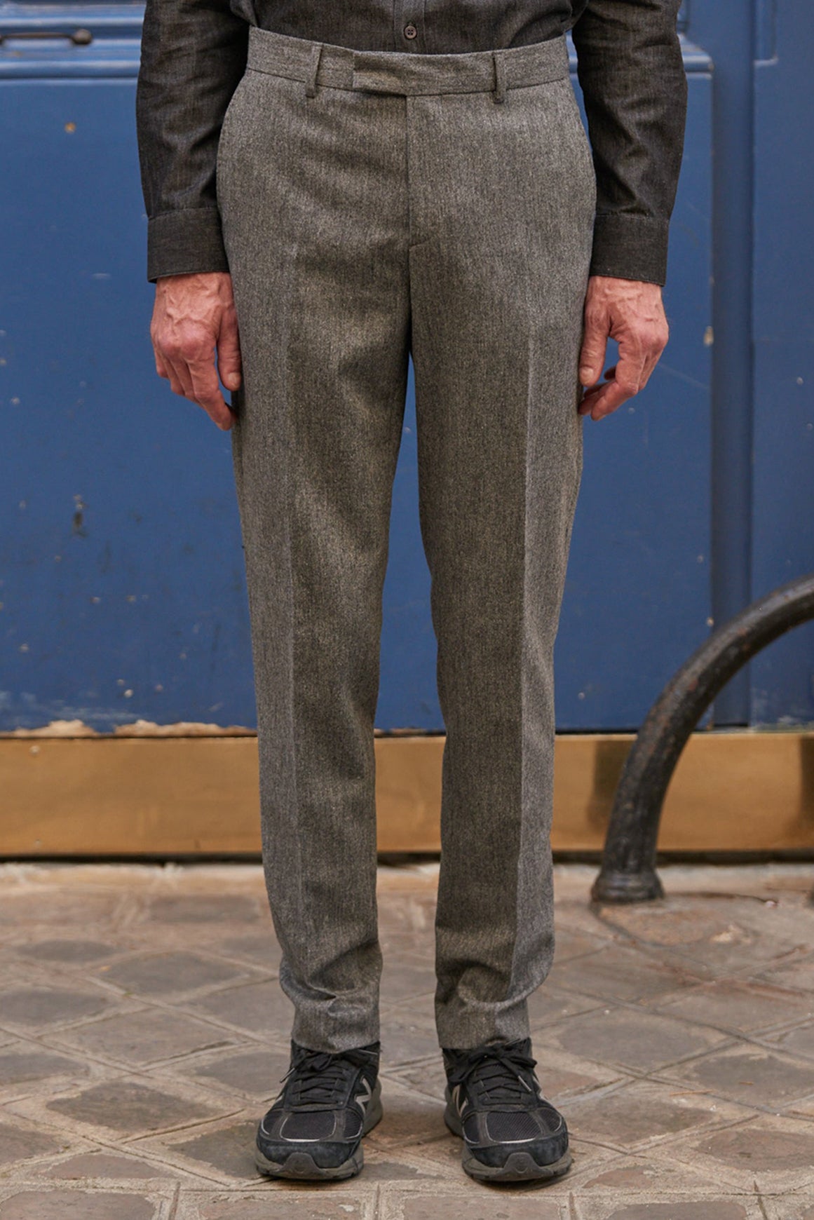 ELUARD Spring Suit Trousers - Smoke Grey