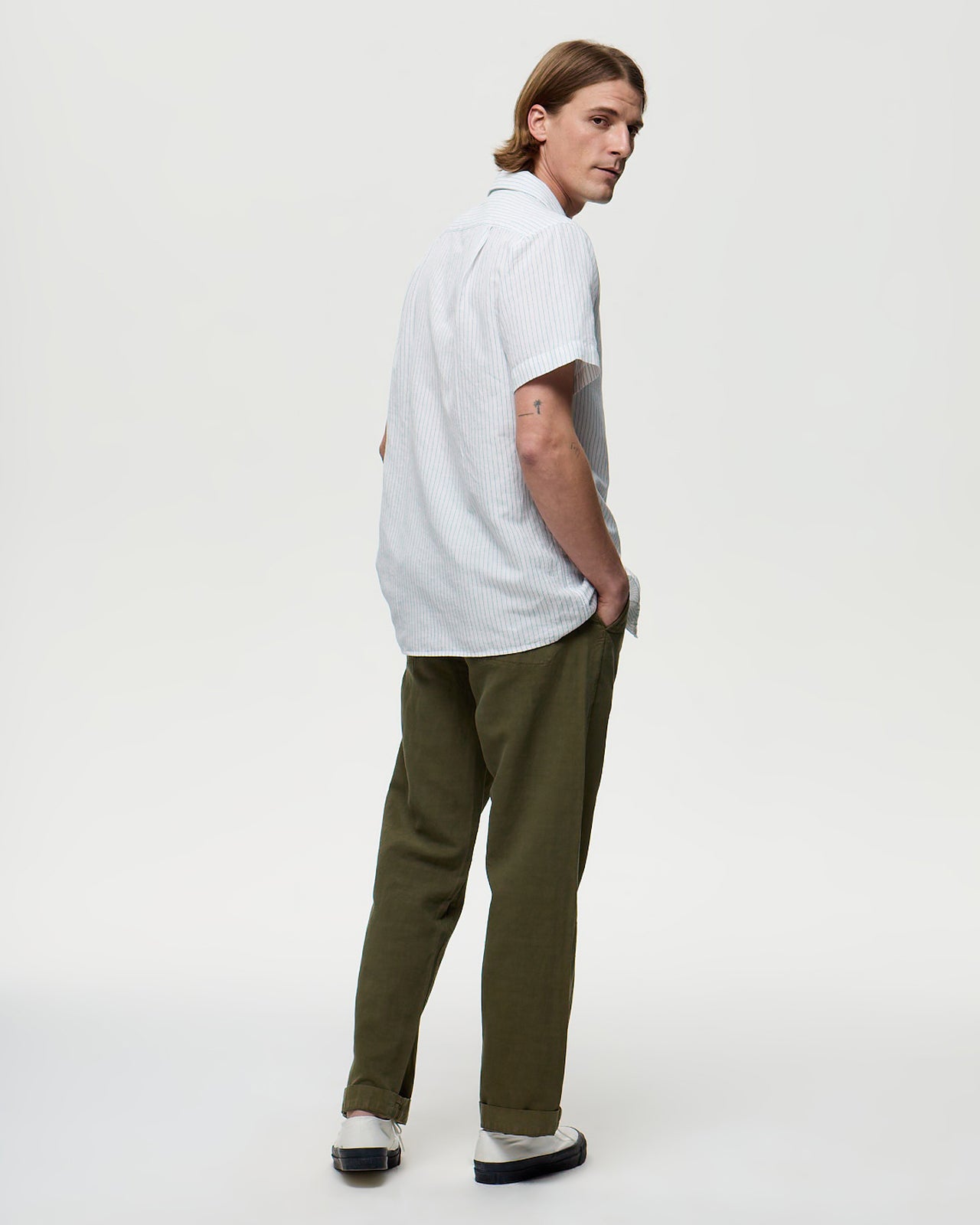 DIEGO Tencel/Lin - Kaki